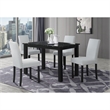Black D8032 with D9026 Silver Dining Set
