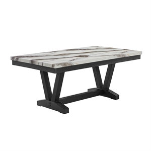 D1319 Black and White Dining Table