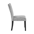 D1319 Gray Fabric Dining Chairs Set of (2)