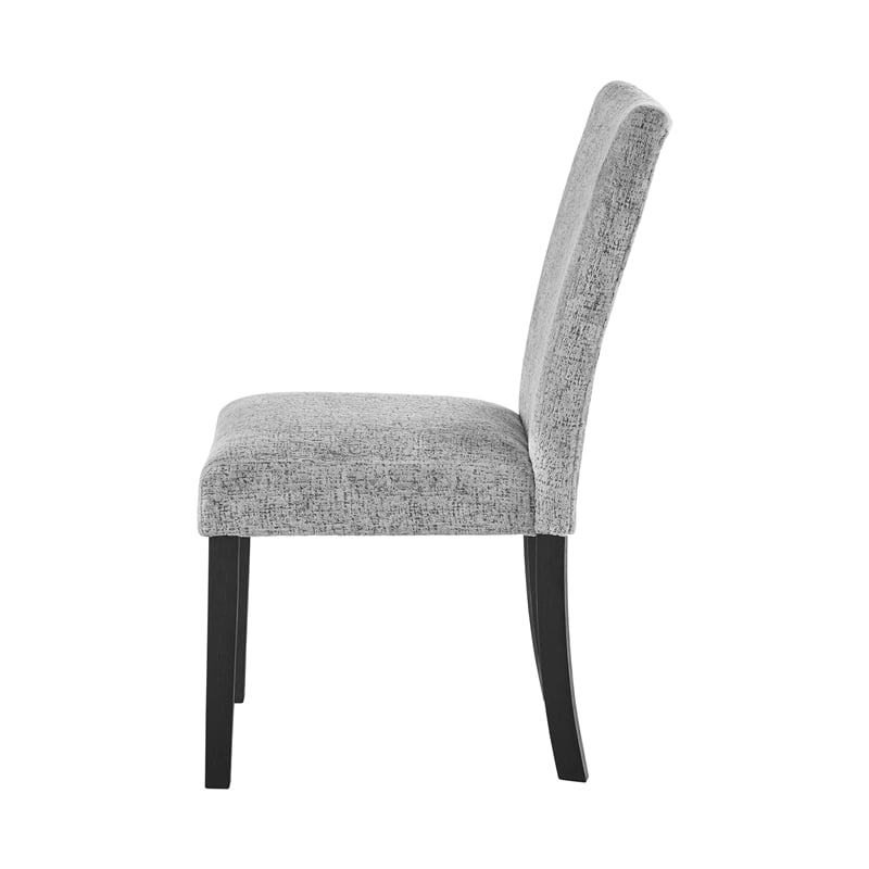 D1319 Gray Fabric Dining Chairs Set of (2)