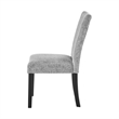 D1319 Gray Fabric Dining Chairs Set of (2)
