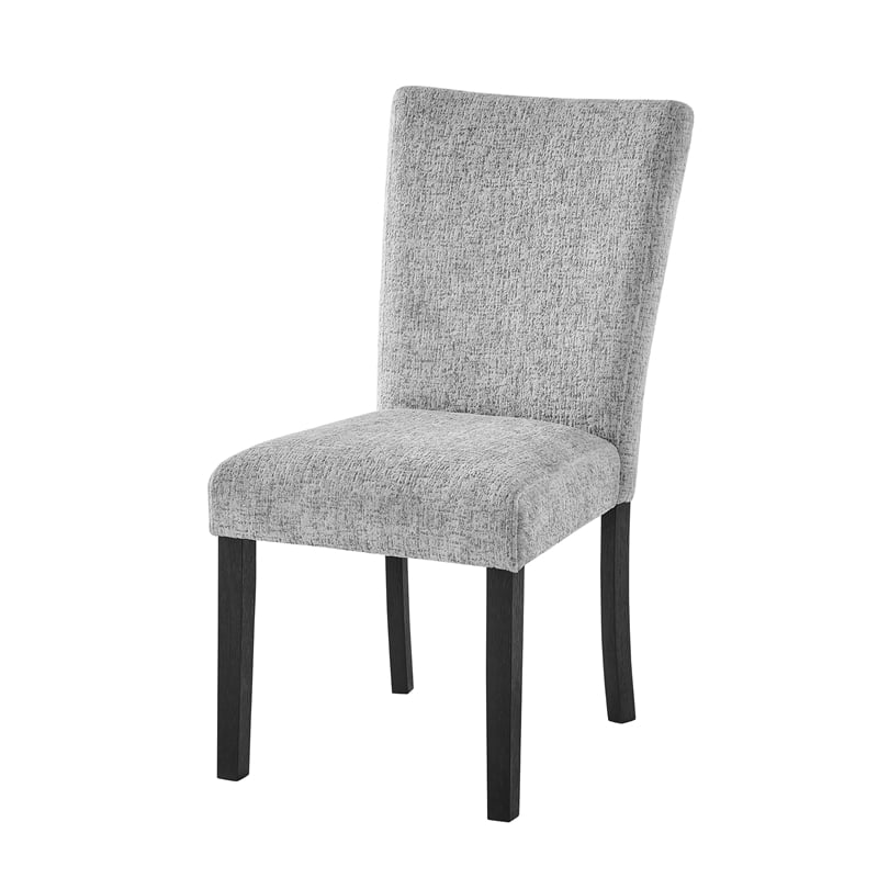 D1319 Gray Fabric Dining Chairs Set of (2)
