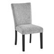 D1319 Gray Fabric Dining Chairs Set of (2)