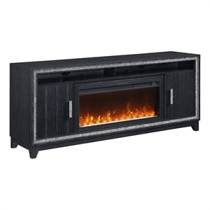 Lily Dark Gray 72&quot Electric Fireplace