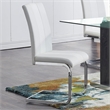 Faux Leather Dining Chairs in White (Set of 4)