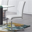 Faux Leather Dining Chairs in White (Set of 4)