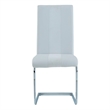 Faux Leather Dining Chairs in White (Set of 4)