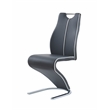 Gray Faux leather Dining Chairs (Set of 2)