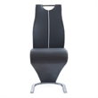 Gray Faux leather Dining Chairs (Set of 2)