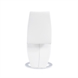 Faux Leather Metal Dining Chairs in White (Set of 2)