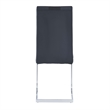 Faux Leather Dining Chairs in Black (Set of 4)