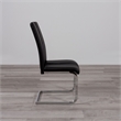 Faux Leather Dining Chairs in Black (Set of 4)