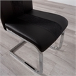 Faux Leather Dining Chairs in Black (Set of 4)