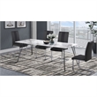 Faux Leather Dining Chairs in Black (Set of 4)