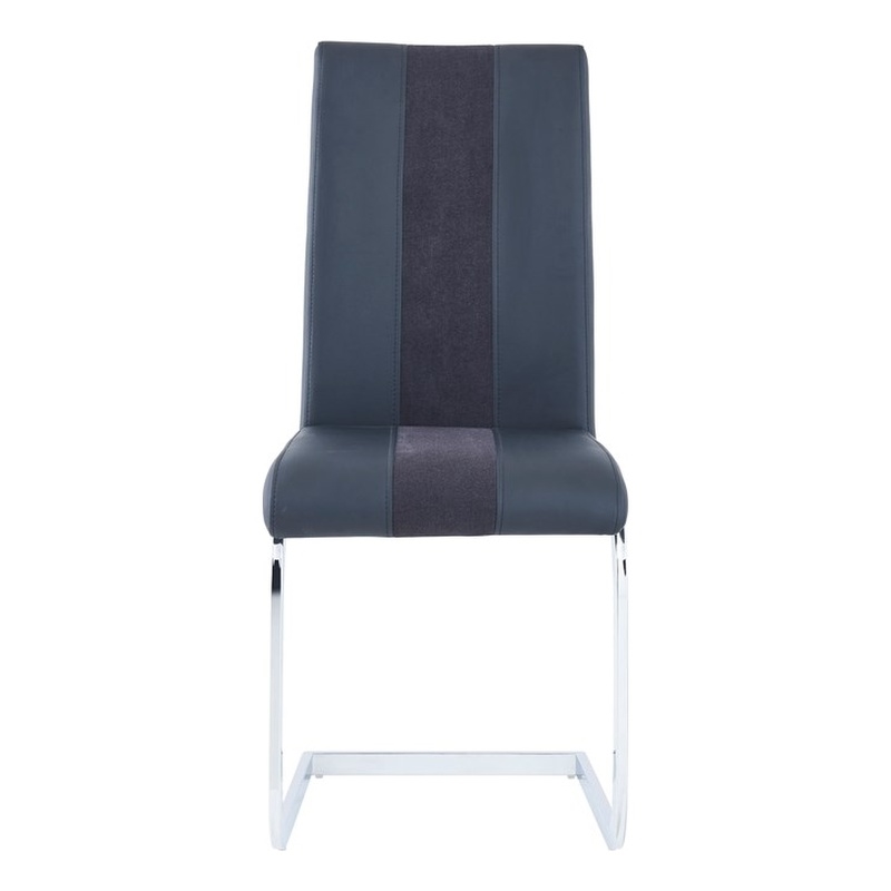 Faux Leather Dining Chairs in Black (Set of 4)