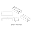 Ashley Brown Industrial Hardware 5 Drawer Chest