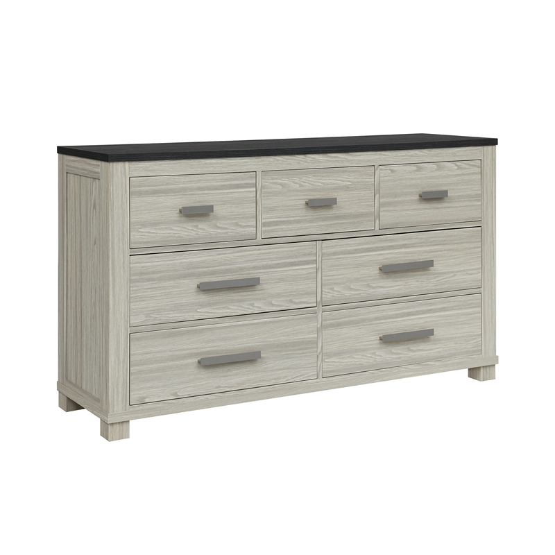 Ashley Brown Industrial Bar Handle 6 Drawer Dresser