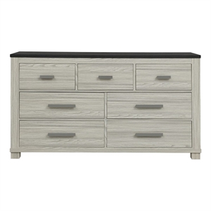 Ashley Brown Industrial Bar Handle 6 Drawer Dresser