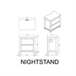 Ashley Brown 5PC King Bedroom Set with Lighted Headboard