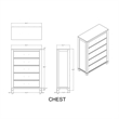 Ashley Brown 5PC King Bedroom Set with Lighted Headboard