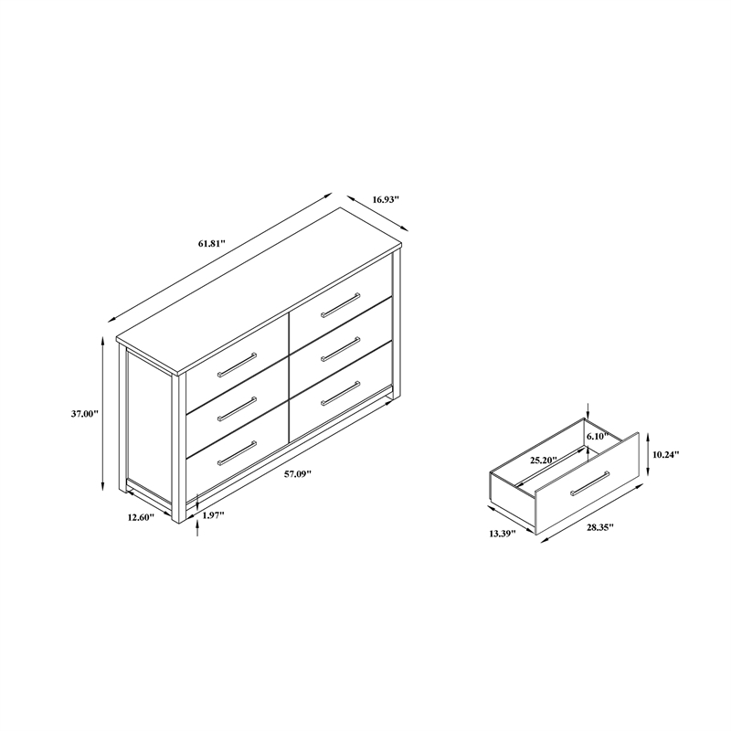 Ava Beige Bookcase Headboard 5PC Full Bedroom Set