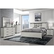 Ava Beige Bookcase Headboard 5PC King Bedroom Set