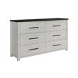 Ava Solid and Engineered Wood Bookcase Headboard 5PC Queen Bedroom Set