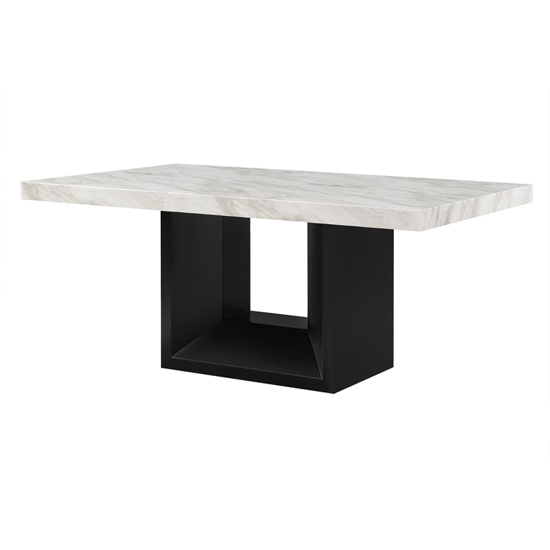D02 Black and White Dining Table