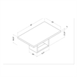 D02 Black and White Dining Table