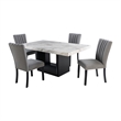 D02 Black and White Dining Table