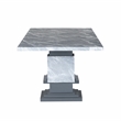D1212 Gray Double pedestal Dining table