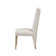 D12 Wood Beige and Natural Upholstered Set of 2 Dining Chairs