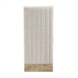 D12 Wood Beige and Natural Upholstered Set of 2 Dining Chairs