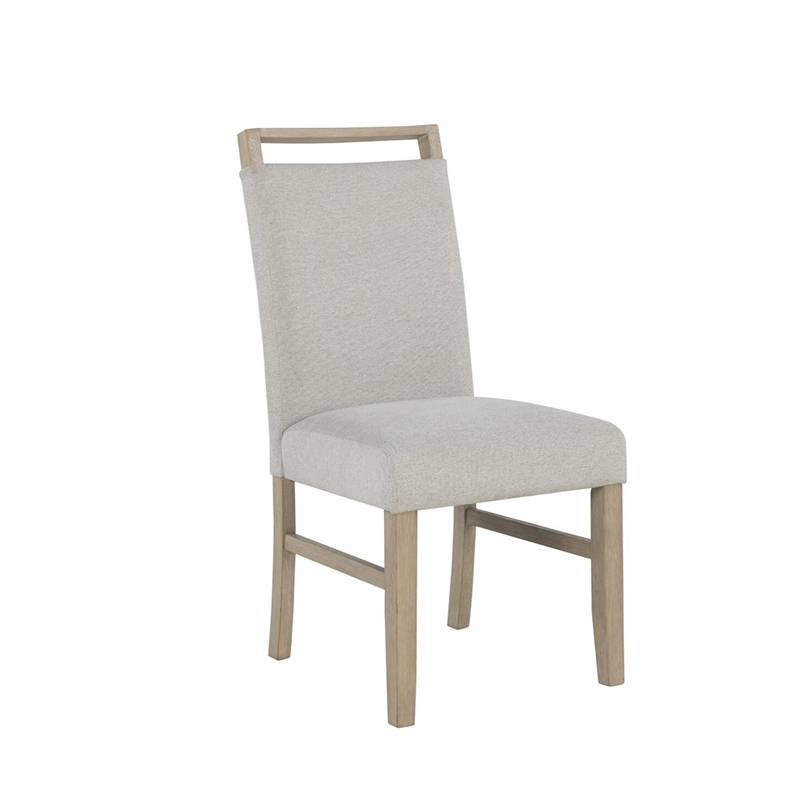 D1321 Light Gray Wooden Dining Chair Set of 2