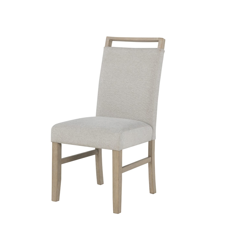 D1321 Light Gray Wooden Dining Chair Set of 2