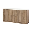 D2504 Faux Marble Wooden Buffet with Drawers and Cabinets
