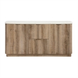 D2504 Faux Marble Wooden Buffet with Drawers and Cabinets