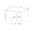 D4010 Natural Wood Bar Table