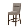 D4355 Brown Padded Wooden Barstool set of 2