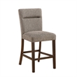 D4355 Brown Padded Wooden Barstool set of 2