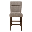 D4355 Brown Padded Wooden Barstool set of 2