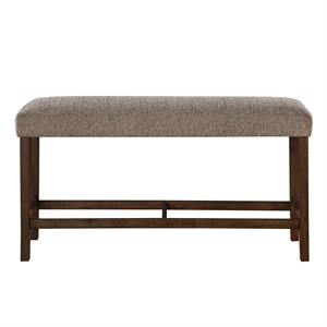 D4355 Brown Wooden Bar Height Bench