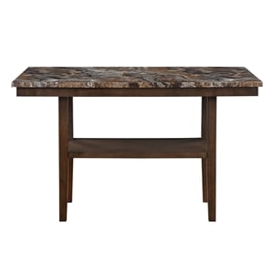 D4355 Brown Faux marble Wooden Bar Table