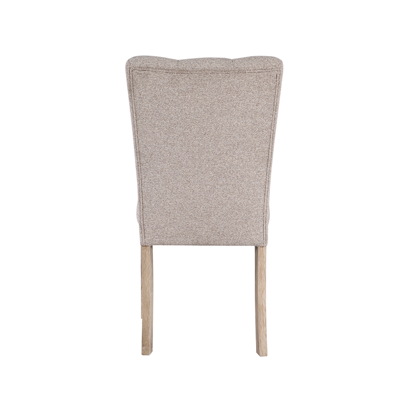 D8683 2PCPadded Wooden Base Dining Chair set