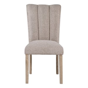 D8683 2PCPadded Wooden Base Dining Chair set