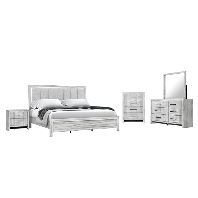 Elsie Grey Wash Wood Chest