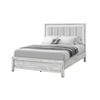 Elsie Gray Washed Wooden Queen Bed with LED