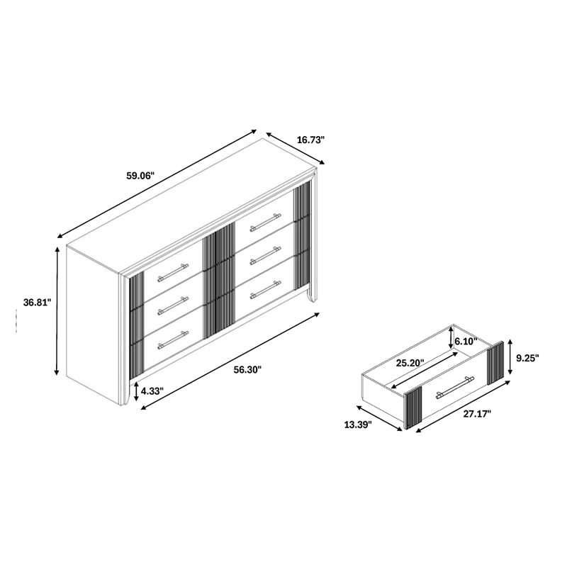 Elsie Gray Wash Wooden 5PC King Bedroom Set