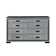 Isabella Fully Upholstered Dresser with LED light