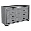 Isabella Fully Upholstered Dresser with LED light